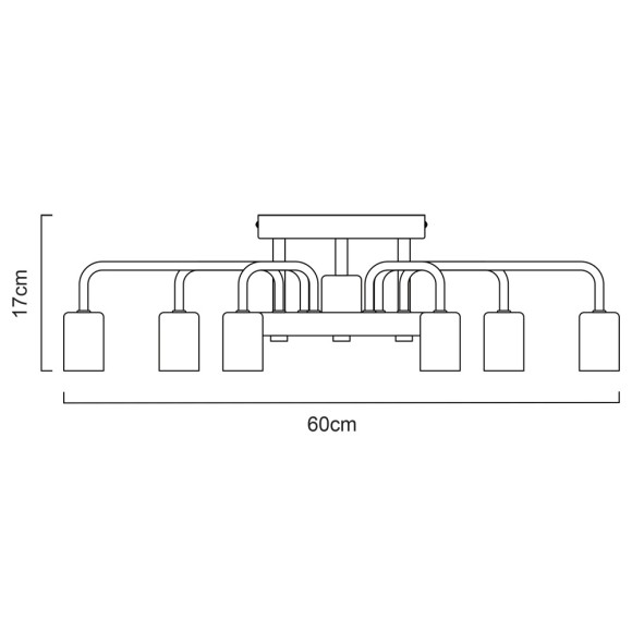 Светильник потолочный Gelo a6001pl-7wh Arte Lamp