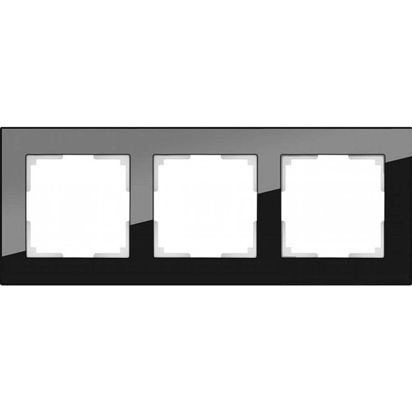 Рамка на 3 поста (черный) Werkel WL01-Frame-03