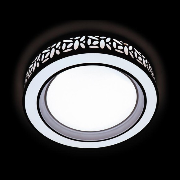 Потолочный светодиодный светильник Ambrella light Orbital Design F210 WH 96W D520