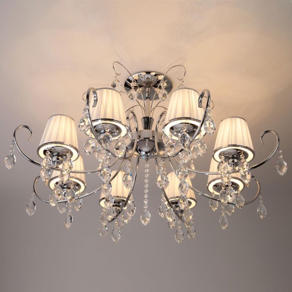 Люстра с хрусталем 10021/8 хром Люстра с хрусталем 10021/8 хром