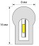 Светодиодная влагозащищенная лента Uniel (UL-00003767) 8W/m 120LED/m 2835SMD зеленый 50M ULS-N21-2835-120LED/m-8mm-IP67-220V-8W/m-50M-Green