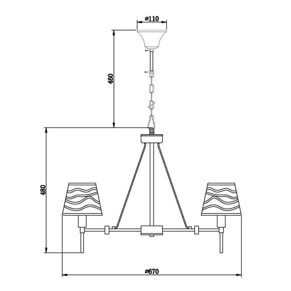 Подвесная люстра Vele Luce Ardente VL1473L05