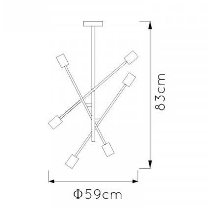 Подвесная люстра Lucide Lester 21119/06/30 Подвесная люстра Lucide Lester 21119/06/30