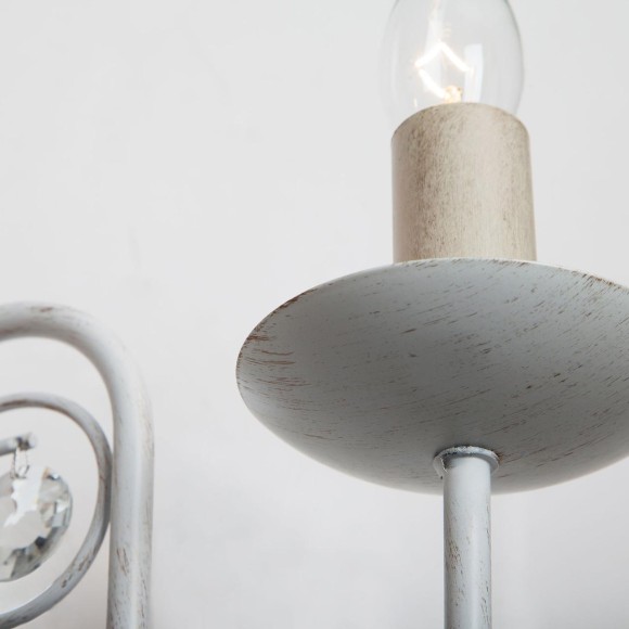 Бра в классическом стиле 60018/2 белый с золотом