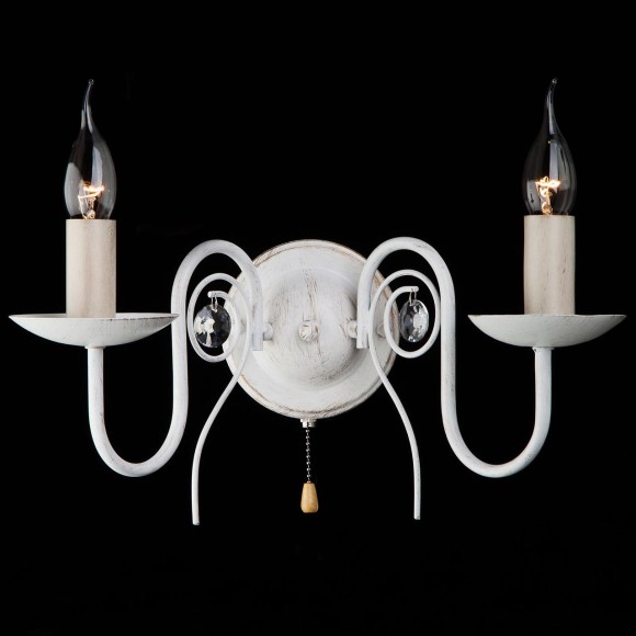 Бра в классическом стиле 60018/2 белый с золотом