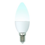 Лампа светодиодная (UL-00002374) E14 6W 4000K матовая LED-C37-6W/NW/E14/FR/MB PLM11WH