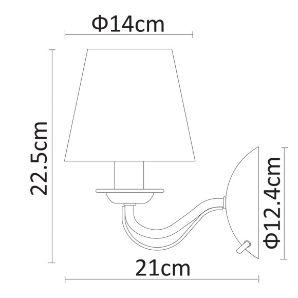 Бра Felicia a9368ap-1ab Arte Lamp Бра Felicia a9368ap-1ab Arte Lamp