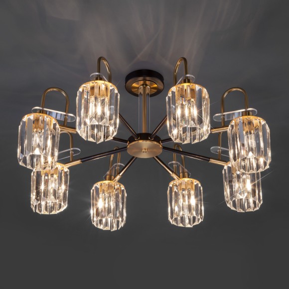 Потолочная люстра в стиле лофт 70090/8 черный Потолочная люстра в стиле лофт 70090/8 черный