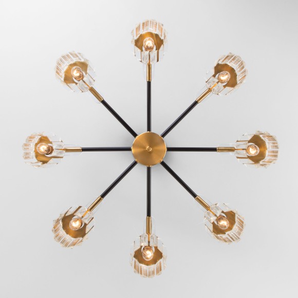 Потолочная люстра в стиле лофт 70090/8 черный Потолочная люстра в стиле лофт 70090/8 черный