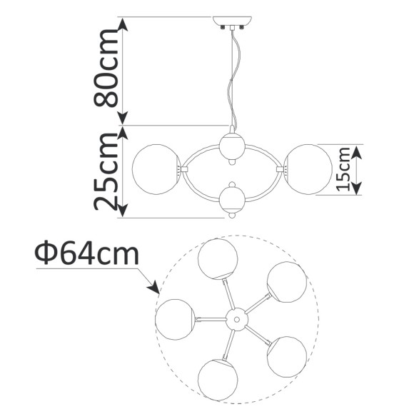 Люстра Palla a9432sp-5cc Arte Lamp Люстра Palla a9432sp-5cc Arte Lamp