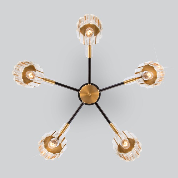 Потолочная люстра в стиле лофт 70090/5 черный Потолочная люстра в стиле лофт 70090/5 черный