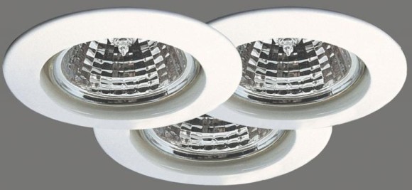 92200 Светильник встраиваемый Цинк, белый, 3х50W   