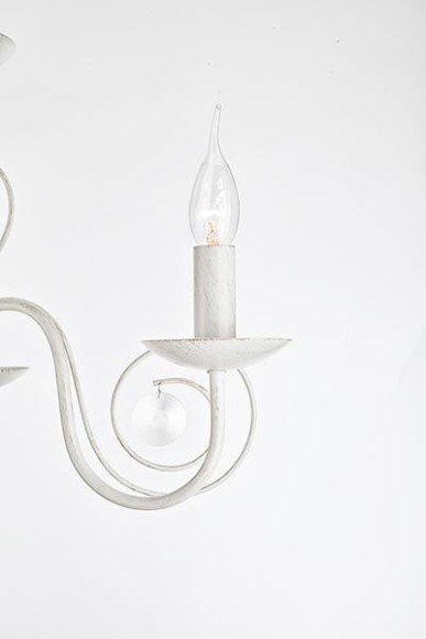 Люстра с двойным вариантом крепления 60018/3 белый с золотом