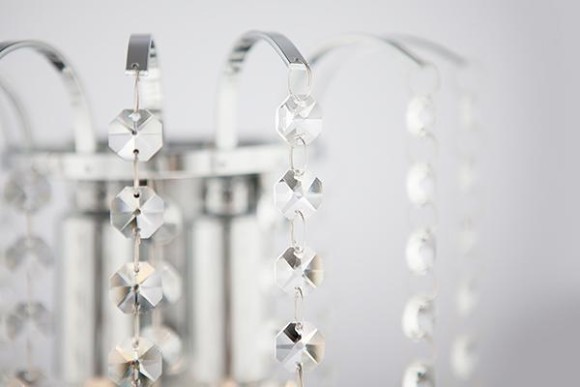 Бра с хрусталем 3299/2 хром/ прозрачный хрусталь Бра с хрусталем 3299/2 хром/ прозрачный хрусталь