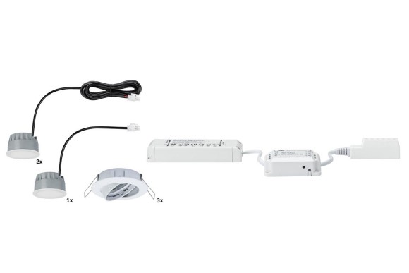 50006 Светильник SH BLE Goal EBL LED 3x5,8 dim schw 51 Ws