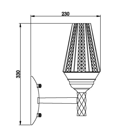 Бра Vele Luce Manzoni VL1854W01 Бра Vele Luce Manzoni VL1854W01