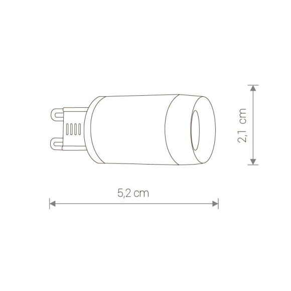 Лампа светодиодная G9 3W 3000K прозрачная 9173 Лампа светодиодная G9 3W 3000K прозрачная 9173