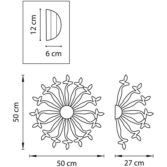 Светильник настенный Lightstar Medusa 890652 Светильник настенный Lightstar Medusa 890652
