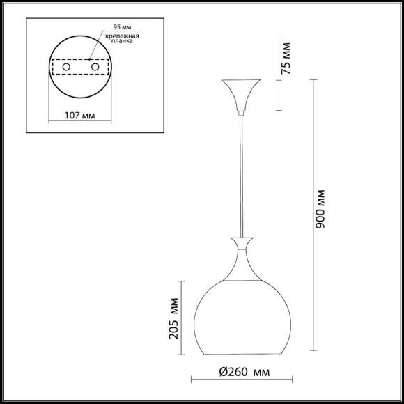 Подвес Velute 2094/1 Odeon Light