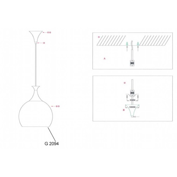 Подвес Velute 2094/1 Odeon Light
