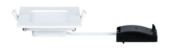 Панель встраиваемая Paulmann 115х115мм 6Вт 350лм 2700K IP44 LED 230В Белый Пластик Квадрат 92067