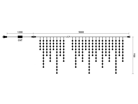 Светодиодная бахрома Laitcom ECC348-10-2W Светодиодная бахрома Laitcom ECC348-10-2W