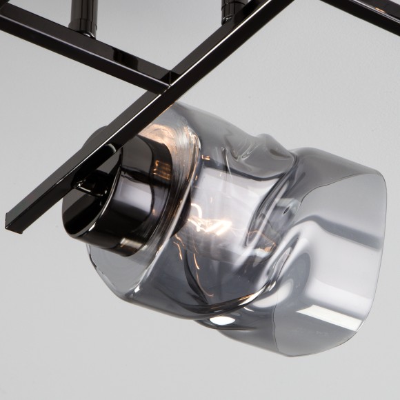 Потолочная люстра со стеклянными плафонами 30165/6 черный жемчуг