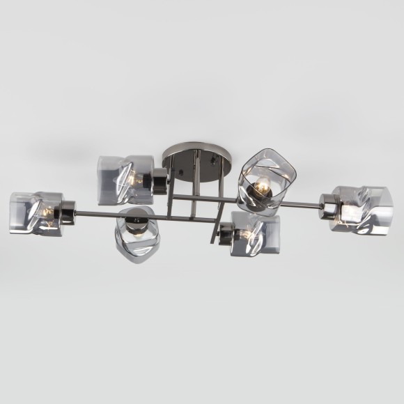 Потолочная люстра со стеклянными плафонами 30165/6 черный жемчуг