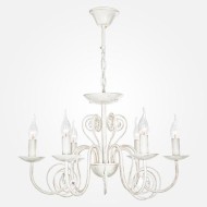Люстра с двойным вариантом крепления 60018/6 белый с золотом