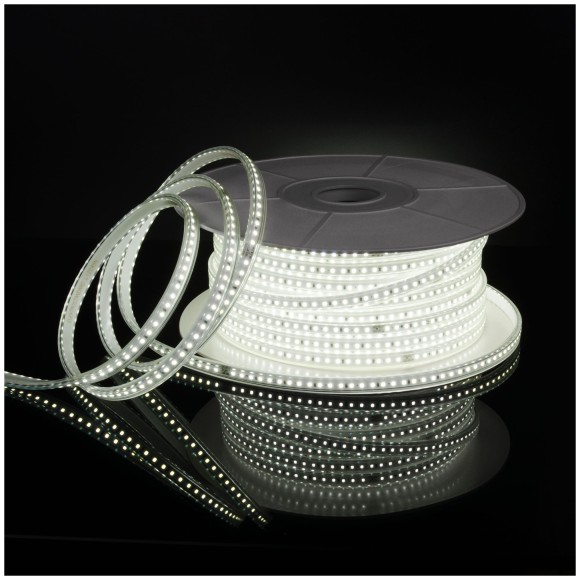 Светодиодная лента Лента светодиодная 220V 14,4W 120Led 2835 IP65 6500 холодный белый, 50 м