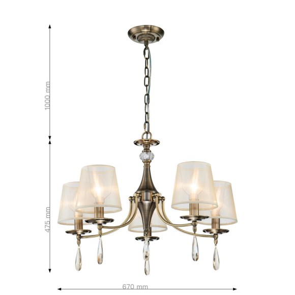 Подвесная люстра 2639-5P Imber F-Promo