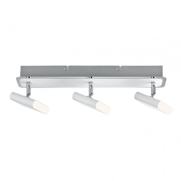 Cветильник потолочный Paulmann Launcher L430мм 3x4.5Вт 413Лм 3000К LED 230В Белый/Хром Металл 66636