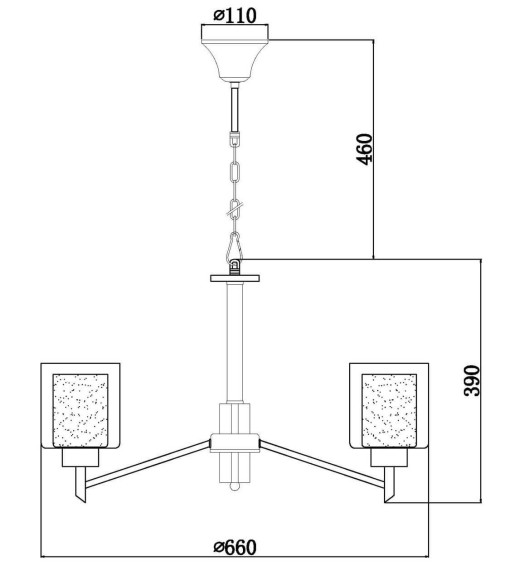 Подвесная люстра Vele Luce Felice VL1425L06