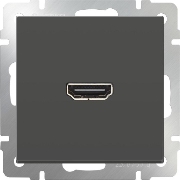 Розетка HDMI (серо-коричневый) Werkel WL07-60-11
