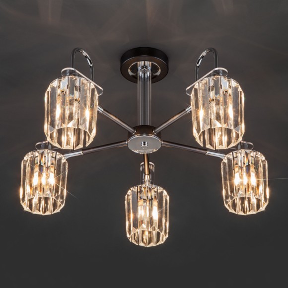 Потолочная люстра в стиле лофт 70090/5 графит Потолочная люстра в стиле лофт 70090/5 графит