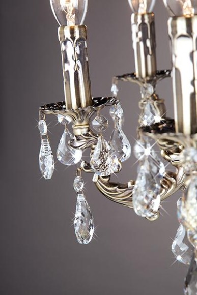 Люстра с хрусталем 212/8 Strotskis Люстра с хрусталем 212/8 Strotskis