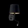 Настенный светильник Ideal Lux Nordik AP2 макс.40Вт/Е14+LED 1Вт/45лм 230В Черный/Золотой Выкл 158242