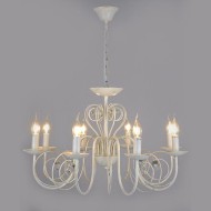 Люстра с двойным вариантом крепления 60018/8 белый с золотом