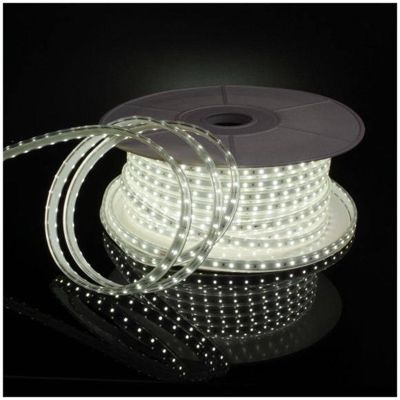 Светодиодная лента Лента светодиодная 220V 8W 60Led 2835 IP65 холодный белый, 50 м