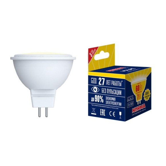 Лампа светодиодная (UL-00003843) GU5.3 10W 3000K матовая LED-JCDR-10W/WW/GU5.3/NR Лампа светодиодная (UL-00003843) GU5.3 10W 3000K матовая LED-JCDR-10W/WW/GU5.3/NR