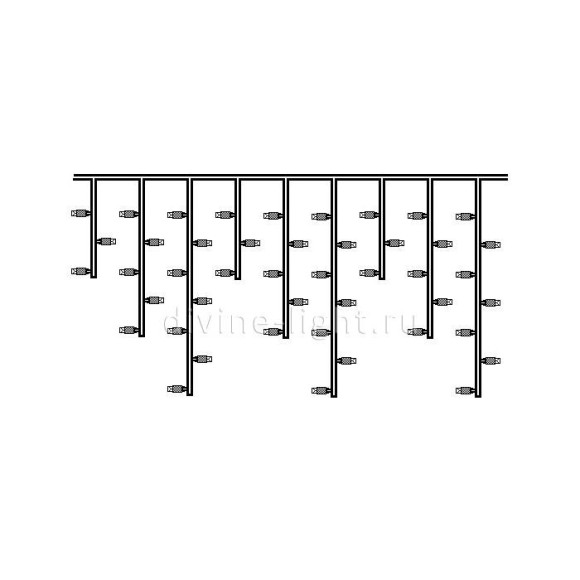 Светодиодная бахрома Laitcom PIL240-10-2Y