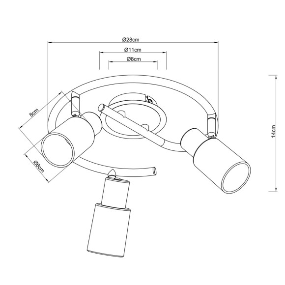 Схема Спот Cavalletta a4510pl-3ss Arte Lamp