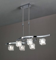 Подвесная люстра Mantra Cuadrax 0955 Подвесная люстра Mantra Cuadrax 0955