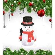 Фигурка светодиодная «Снеговик-3» 27x18см (11034) ULD-M1827-030/STA