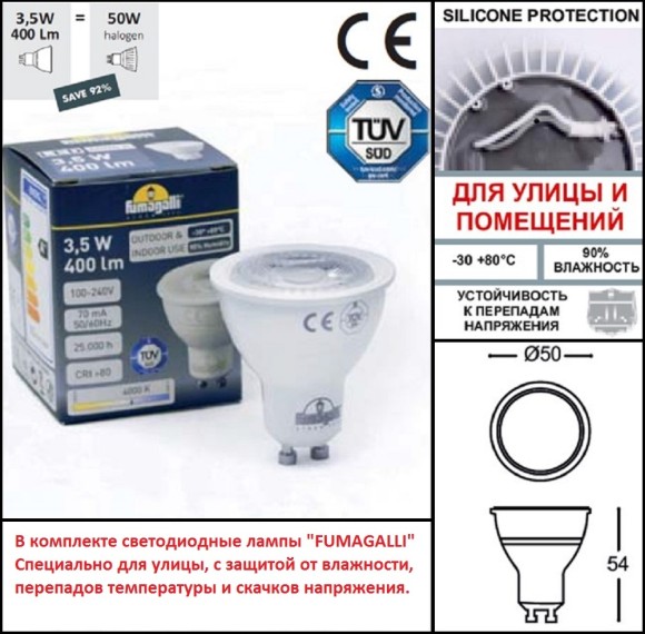 Фасадный светильник FUMAGALLI MINITOMMY 2L Фасадный светильник FUMAGALLI MINITOMMY 2L