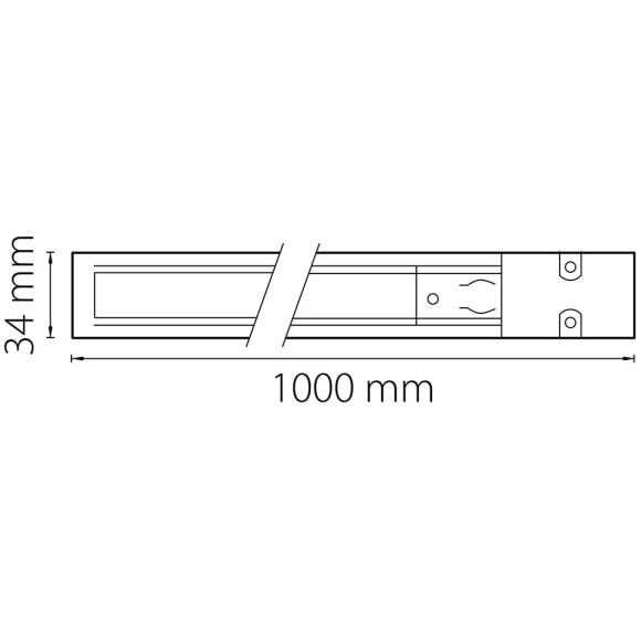 Трек четырехконтактный 3-фазы Lightstar Barra 504018 Трек четырехконтактный 3-фазы Lightstar Barra 504018