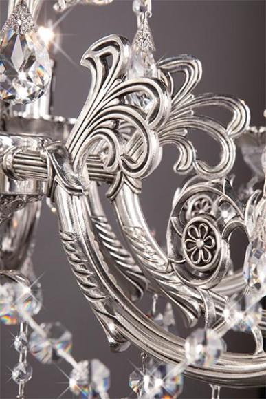 Подвесная люстра с хрусталем 230/8 Strotskis