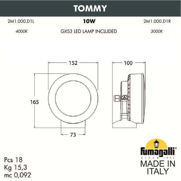 Фасадный светильник FUMAGALLI TOMMY Фасадный светильник FUMAGALLI TOMMY