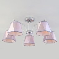 Потолочная люстра с абажурами 60076/5 хром Потолочная люстра с абажурами 60076/5 хром