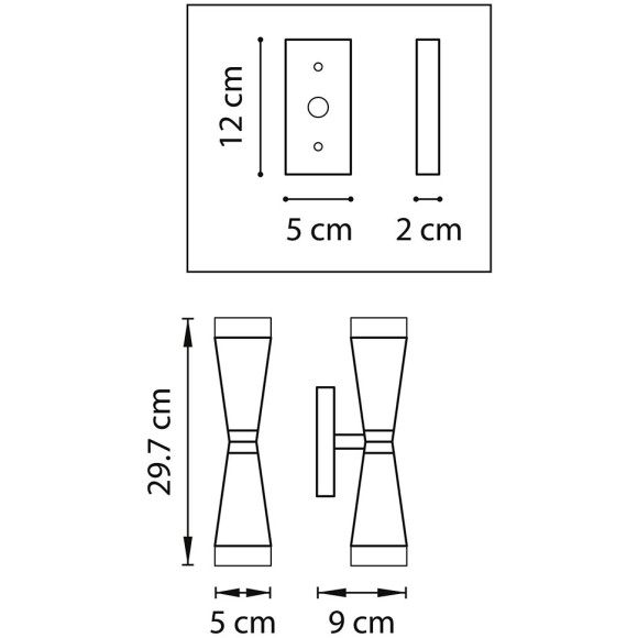 Бра Lightstar Punto 807624